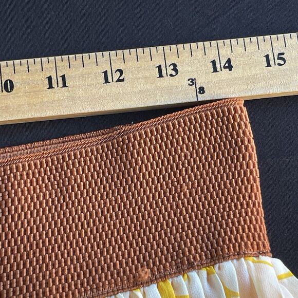 Mint Green Women Western Maxi Skirt Large Pleated Belted Pull On Country Cowgirl - Picture 10 of 10